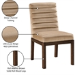 Meridian Furniture Evelyn Beige Velvet Dining Chair