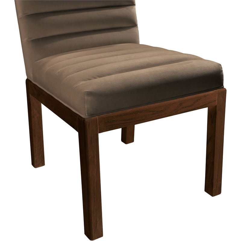 Meridian Furniture Evelyn Brown Velvet Dining Chair