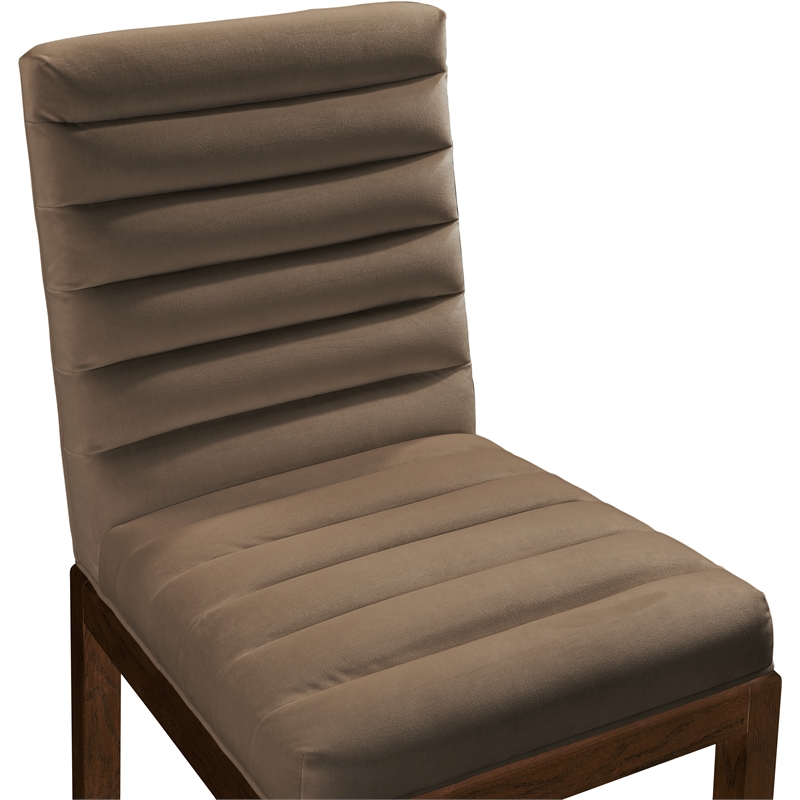 Meridian Furniture Evelyn Brown Velvet Dining Chair