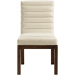 Meridian Furniture Evelyn Cream Velvet Dining Chair