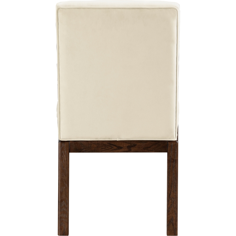 Meridian Furniture Evelyn Cream Velvet Dining Chair