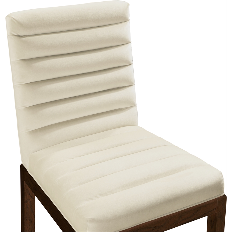 Meridian Furniture Evelyn Cream Velvet Dining Chair