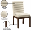 Meridian Furniture Evelyn Cream Velvet Dining Chair