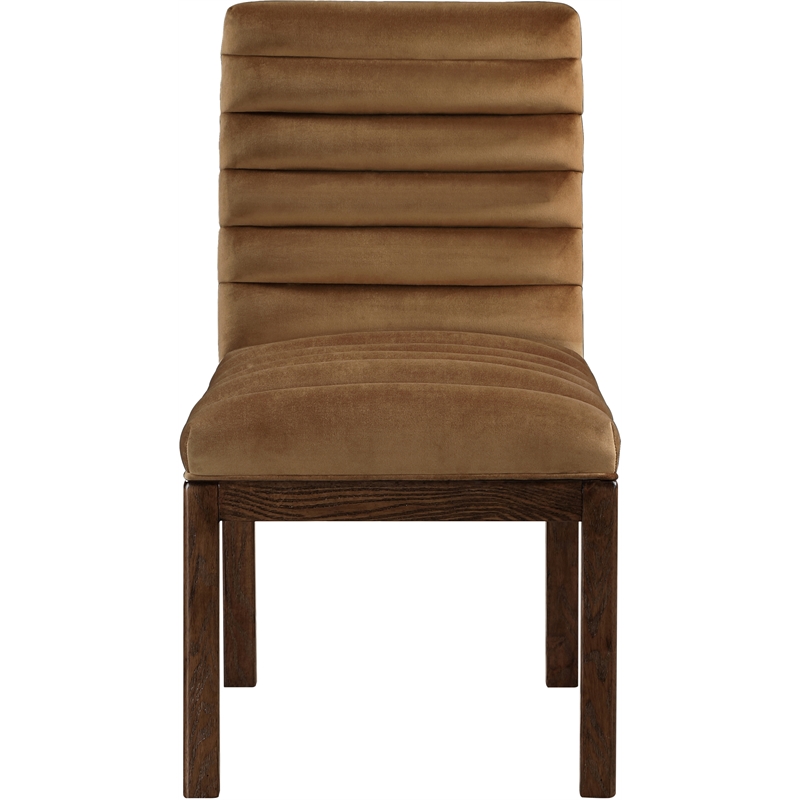 Meridian Furniture Evelyn Saddle Velvet Dining Chair