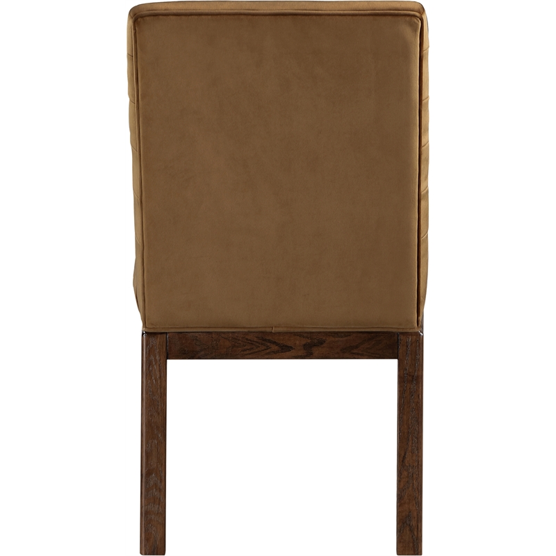 Meridian Furniture Evelyn Saddle Velvet Dining Chair