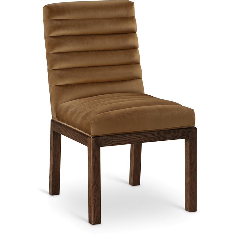 Meridian Furniture Evelyn Saddle Velvet Dining Chair