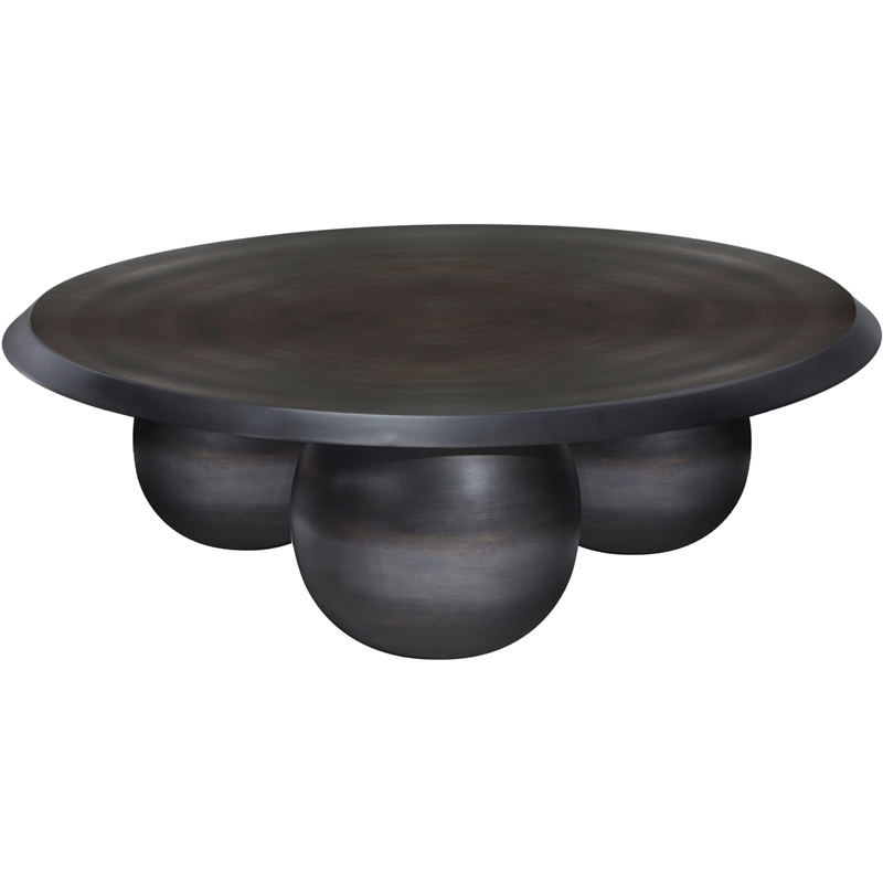 Meridian Furniture Globus Black Iron Metal Coffee Table