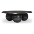 Meridian Furniture Globus Black Iron Metal Coffee Table