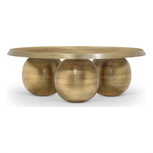 Meridian Furniture Globus Gold Iron Metal Coffee Table