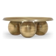 Meridian Furniture Globus Gold Iron Metal Coffee Table