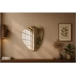 Meridian Furniture Finch Brushed Gold Iron Metal Frame Mirror
