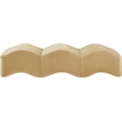 Meridian Furniture Wave Camel Velvet Bench