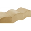 Meridian Furniture Wave Camel Velvet Bench