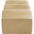 Meridian Furniture Wave Camel Velvet Bench