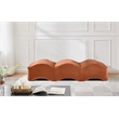 Meridian Furniture Wave Cognac Velvet Bench