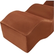 Meridian Furniture Wave Cognac Velvet Bench
