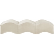 Meridian Furniture Wave Cream Velvet Bench