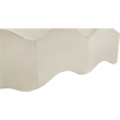 Meridian Furniture Wave Cream Velvet Bench
