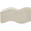 Meridian Furniture Wave Cream Velvet Bench