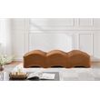 Meridian Furniture Wave Saddle Velvet Bench