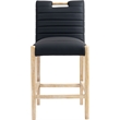 Meridian Furniture Aimee Black Vegan Leather Counter Stool