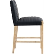 Meridian Furniture Aimee Black Vegan Leather Counter Stool