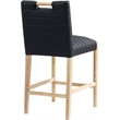 Meridian Furniture Aimee Black Vegan Leather Counter Stool