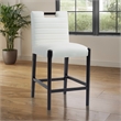 Meridian Furniture Aimee Cream Vegan Leather Counter Stool