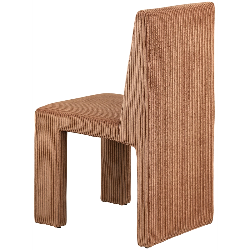 Meridian Furniture Benson Saddle Microsuede Corduroy Dining Chair (Set of 2)