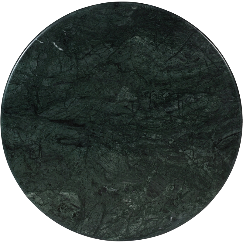 Meridian Furniture Treviso Green Marble and Mango Wood Coffee Table