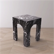 Meridian Furniture Palermo Black Marble End Table