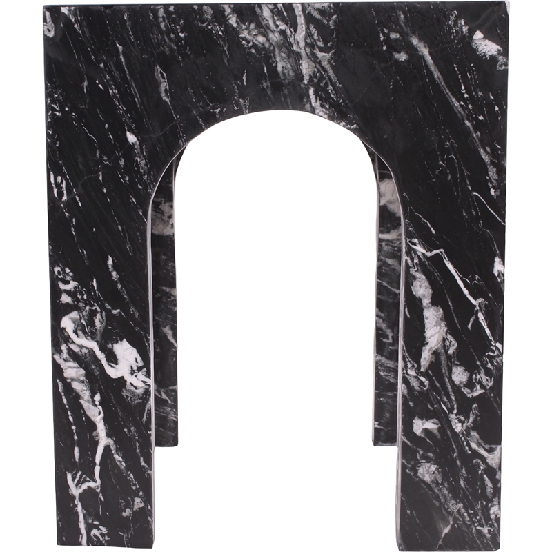 Meridian Furniture Palermo Black Marble End Table