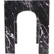 Meridian Furniture Palermo Black Marble End Table