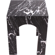 Meridian Furniture Palermo Black Marble End Table