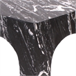Meridian Furniture Palermo Black Marble End Table