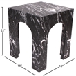 Meridian Furniture Palermo Black Marble End Table