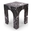 Meridian Furniture Palermo Black Marble End Table