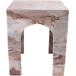 Meridian Furniture Palermo Brown Marble End Table