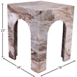 Meridian Furniture Palermo Brown Marble End Table