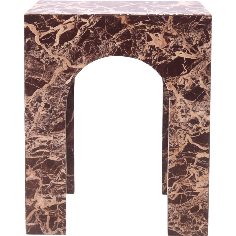 Meridian Furniture Palermo Cherry Marble End Table