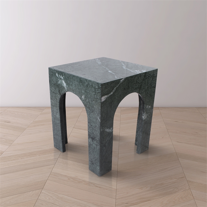 Meridian Furniture Palermo Green Marble End Table