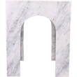 Meridian Furniture Palermo White Marble End Table