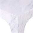 Meridian Furniture Palermo White Marble End Table