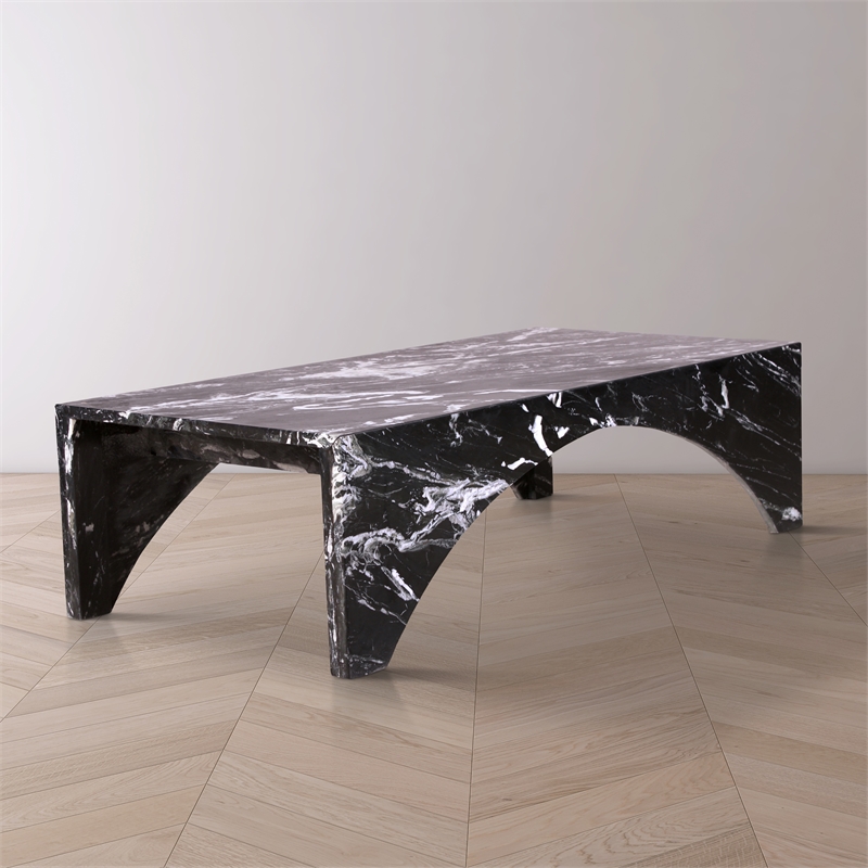 Meridian Furniture Palermo Black Marble Coffee Table