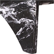 Meridian Furniture Palermo Black Marble Coffee Table