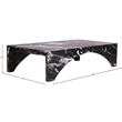 Meridian Furniture Palermo Black Marble Coffee Table
