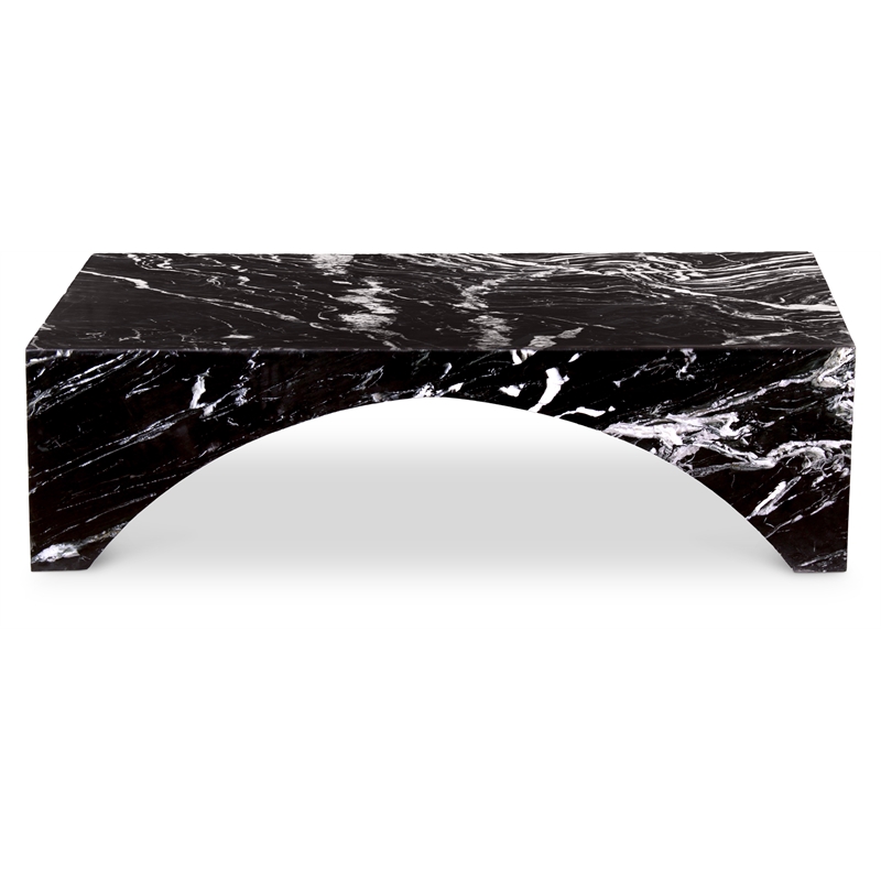 Meridian Furniture Palermo Black Marble Coffee Table