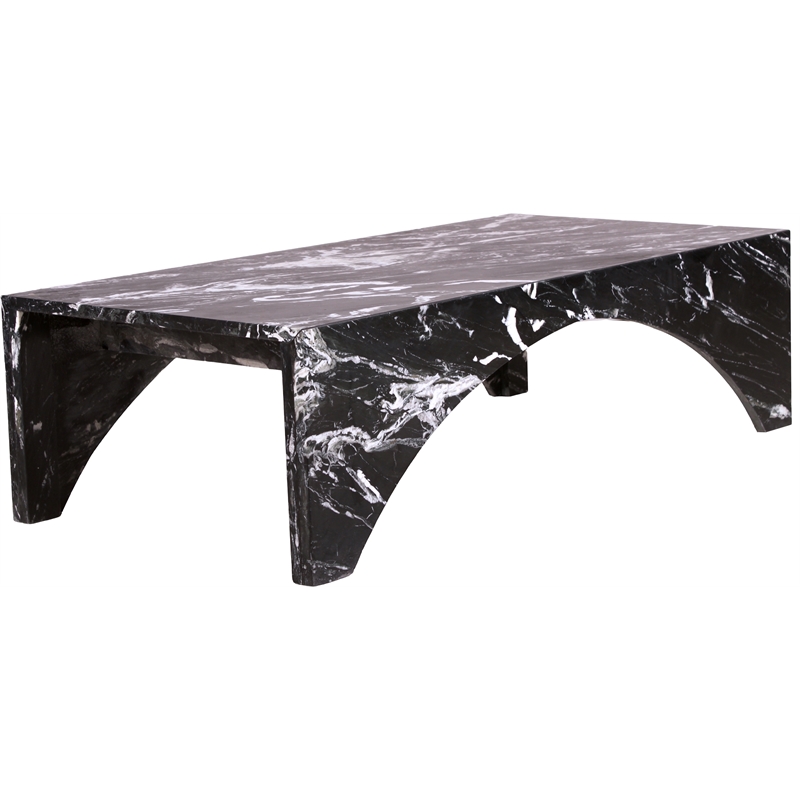 Meridian Furniture Palermo Black Marble Coffee Table