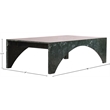 Meridian Furniture Palermo Green Marble Coffee Table