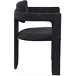 Meridian Furniture Brenda Black Chenille Fabric Dining Chair (Set of 2)